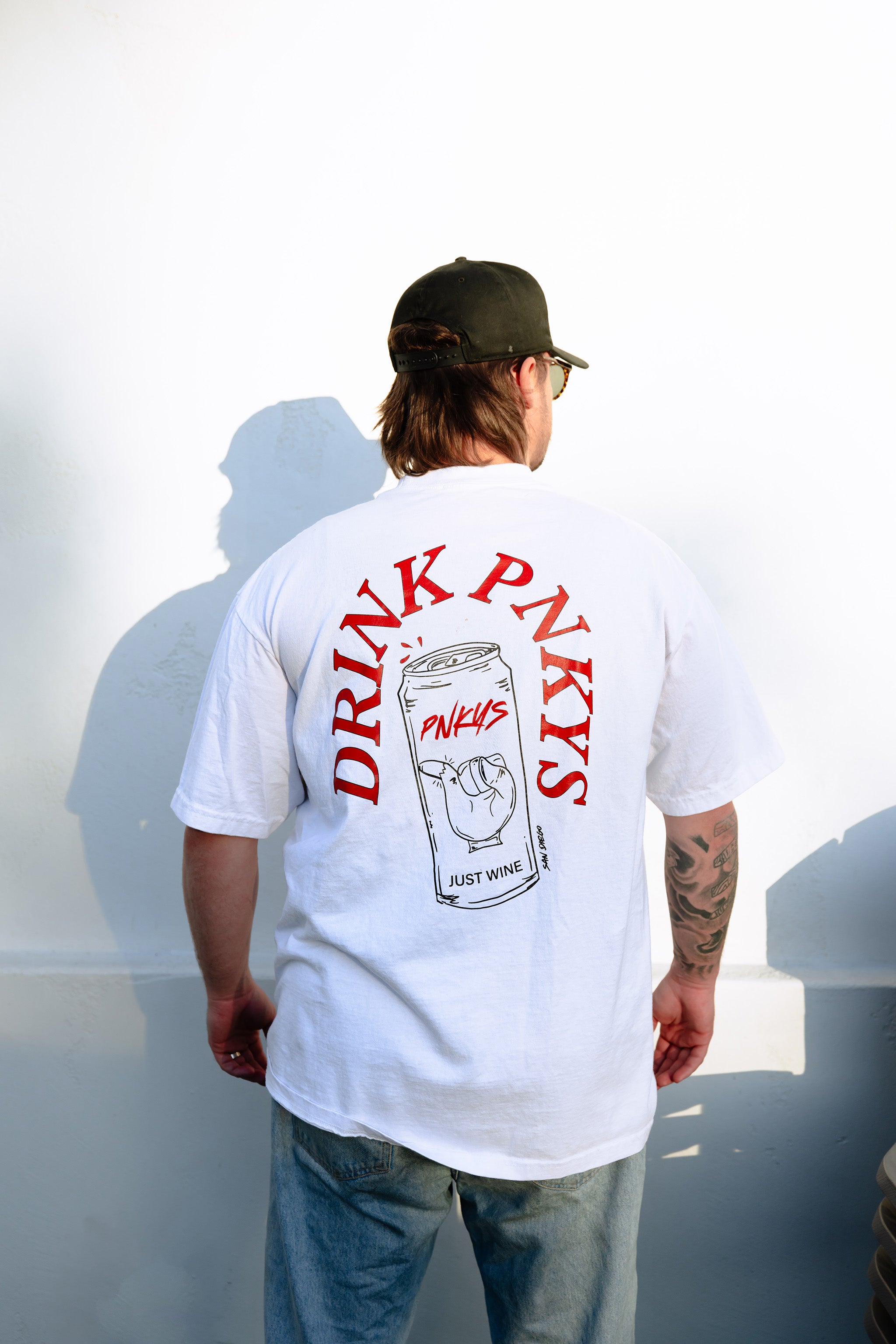 DRINK PNKYS SHIRT - White